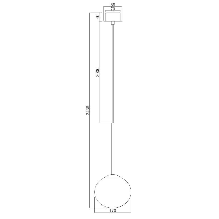 Ondaluce - JEWEL-riippuvalaisin vaijerilla 1xE14/10W/230V halkaisija 17 cm musta/savunmusta