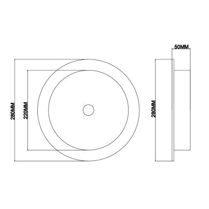 Ondaluce - JOKEY LED-seinävalaisin 10W/230V, kirkas