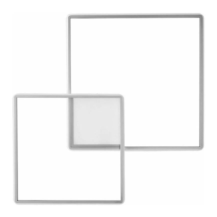 Ondaluce - LED himmennettävä kattovalaisin DOWEL LED/46W/230V 55x55 cm hopea