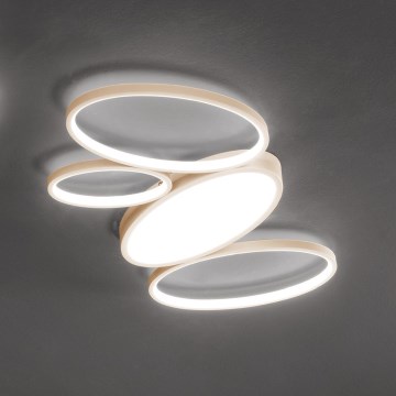 Ondaluce - LED himmennettävä kattovalaisin RICE LED/34W/230V 45x80 cm kullanvärinen