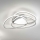 Ondaluce - LED-himmennettävä kattovalaisin ROSE LED/60W/230V 50x54 cm hopeanvärinen