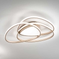 Ondaluce - LED-himmennettävä kattovalaisin ROSE LED/80W/230V 71x76 cm kultainen