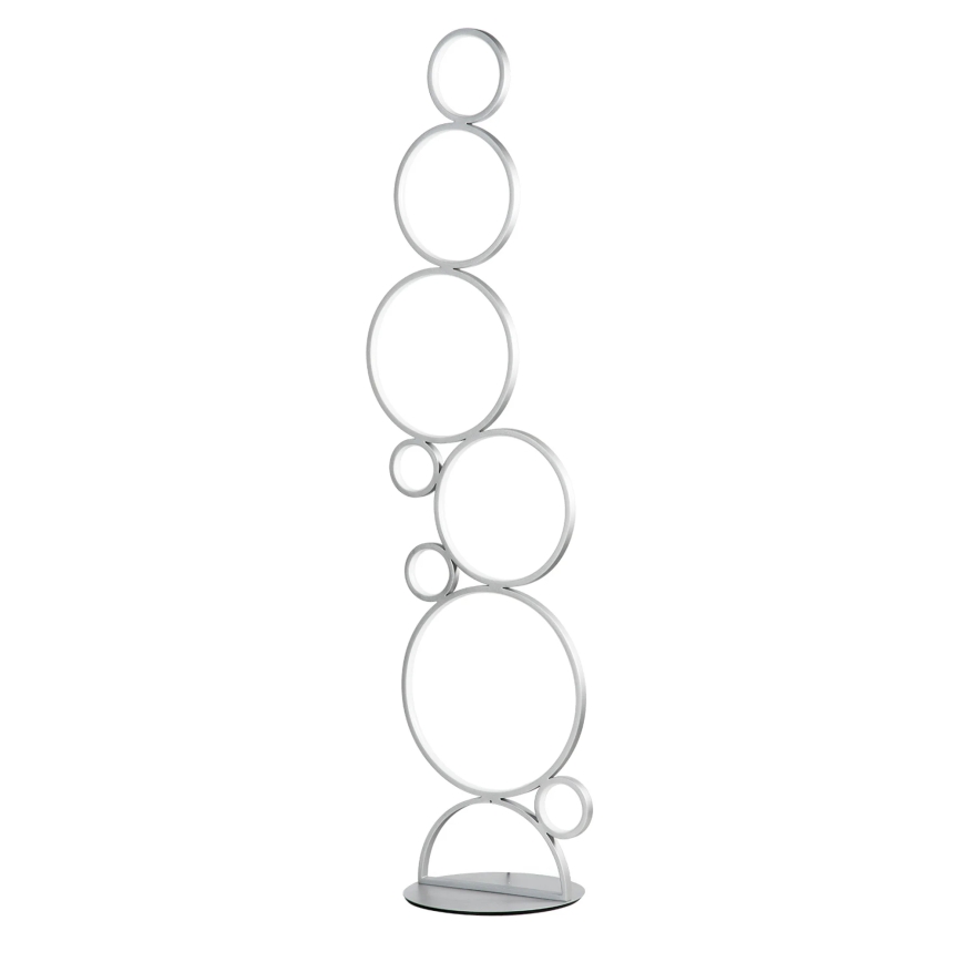 Ondaluce - LED-himmennettävä lattiavalaisin POIS LED/52W/230V 160 cm hopeanvärinen