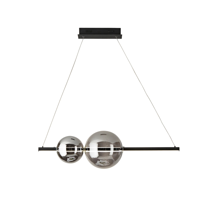 Ondaluce - LED-himmennettävä riippuvalaisin kaapelilla FUFI LED/40W/230V musta/savunmusta