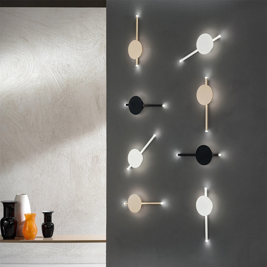 Ondaluce - LED-himmennettävä seinävalaisin JAMES LED/16W/230V kultainen