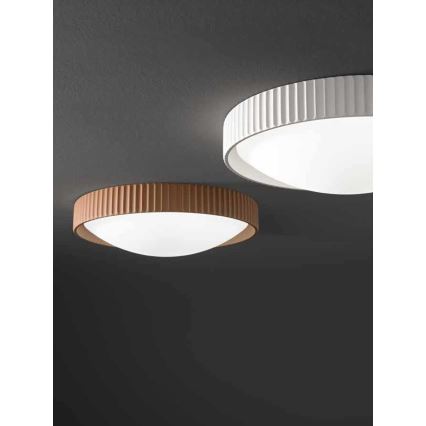 Ondaluce - LED-kattovalaisin CONCRETE LED/20W/230V halkaisija Ø 41 cm betoni/ruskea
