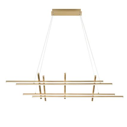 Ondaluce - MOVIDA LED/114W/230V, himmennettävä riippuvalaisin johdolla, kultainen