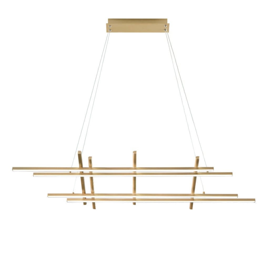 Ondaluce - MOVIDA LED/114W/230V, himmennettävä riippuvalaisin johdolla, kultainen