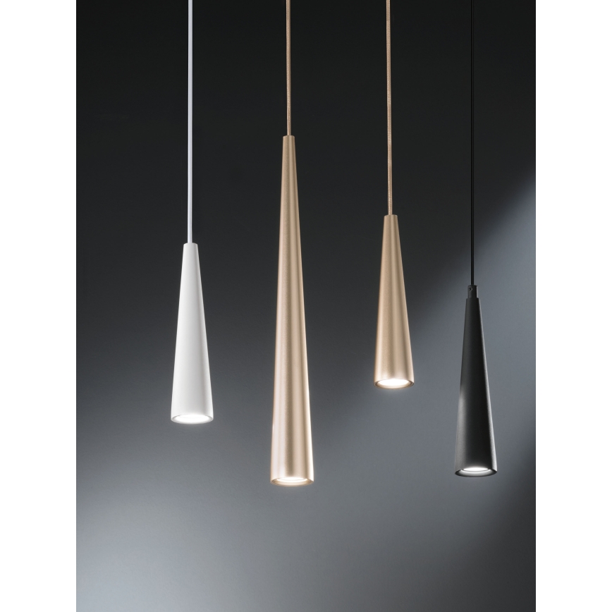 Ondaluce - Riippuvalaisin johdolla NOA 1xGU10/20W/230V Ø 5,5 cm kultainen