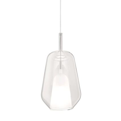 Ondaluce - Riippuvalaisin johdolla THELMA 1xE27/15W/230V halkaisija 19 cm kultainen/läpinäkyvä