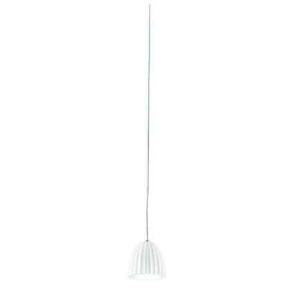 Ondaluce - Riippuvalaisin kaapelilla CONCRETE 1xGU10/7,5W/230V halkaisija 10,5 cm betoni/valkoinen