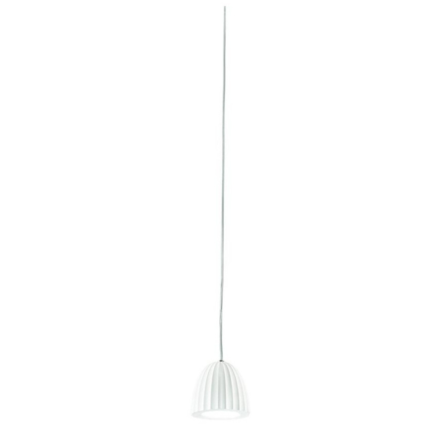Ondaluce - Riippuvalaisin kaapelilla CONCRETE 1xGU10/7,5W/230V halkaisija 10,5 cm betoni/valkoinen