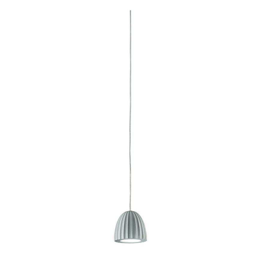 Ondaluce - Riippuvalaisin vaijerilla CONCRETE 1xGU10/7,5W/230V halkaisija 10,5 cm betoni/harmaa