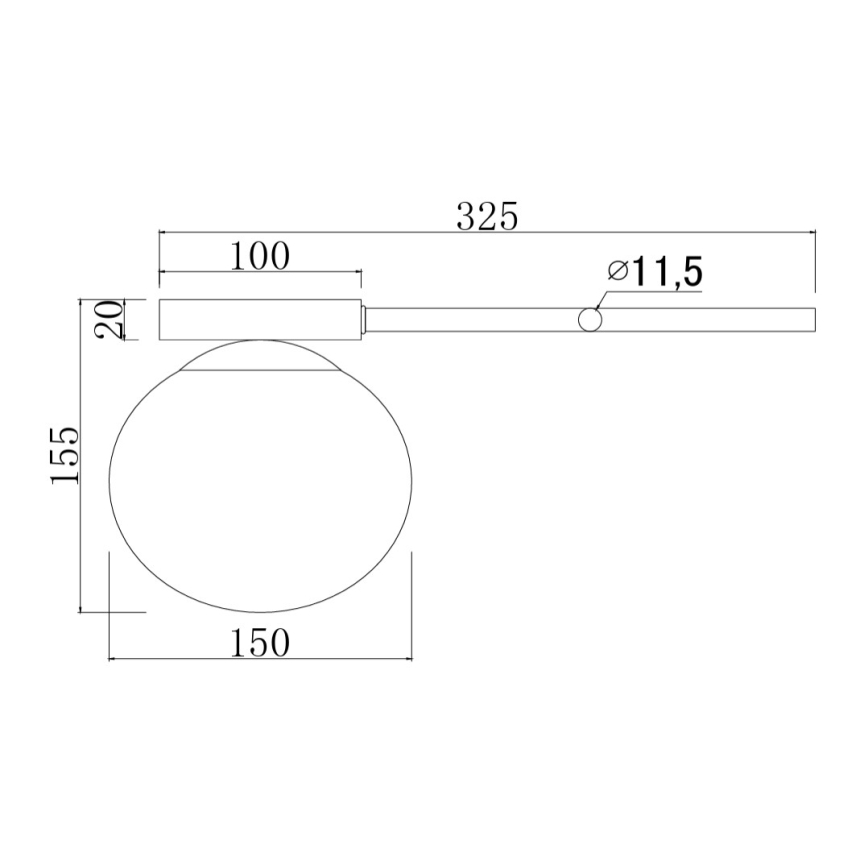 Ondaluce - Seinävalaisin JEWEL 1xE14/10W/230V musta/savunmusta