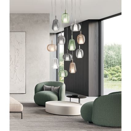 Ondaluce - THELMA langallinen riippuvalaisin 3xE27/15W/230V savunbeige