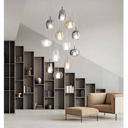 Ondaluce - THELMA-riippuvalaisin vaijerilla 3xE27/15W/230V kirkas