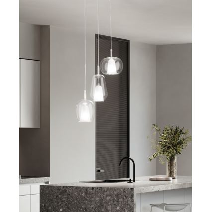 Ondaluce - THELMA-riippuvalaisin vaijerilla 3xE27/15W/230V kirkas