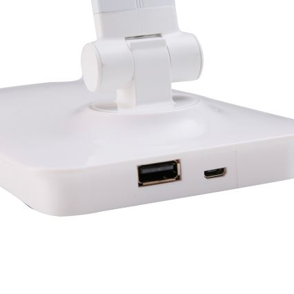 ONLI - LED-himmennettävä kosketuspöytävalaisin USB portem DESKI LED/7W/230V 4000K valkoinen