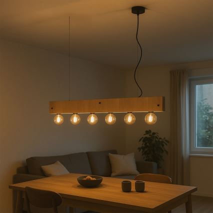 ONLI - Kattokruunu johdossa ARGO 6xE27/22W/230V beige