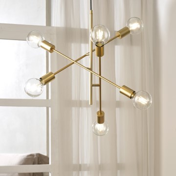 ONLI - Kattokruunu johdossa CROSS 6xE27/22W/230V