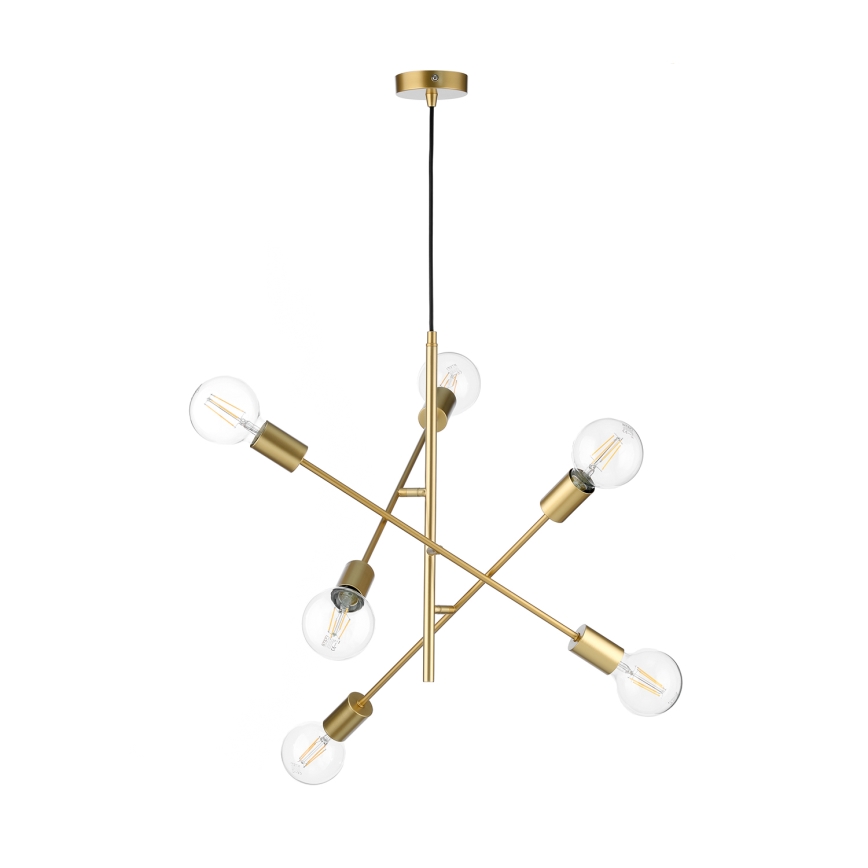 ONLI - Kattokruunu johdossa CROSS 6xE27/22W/230V