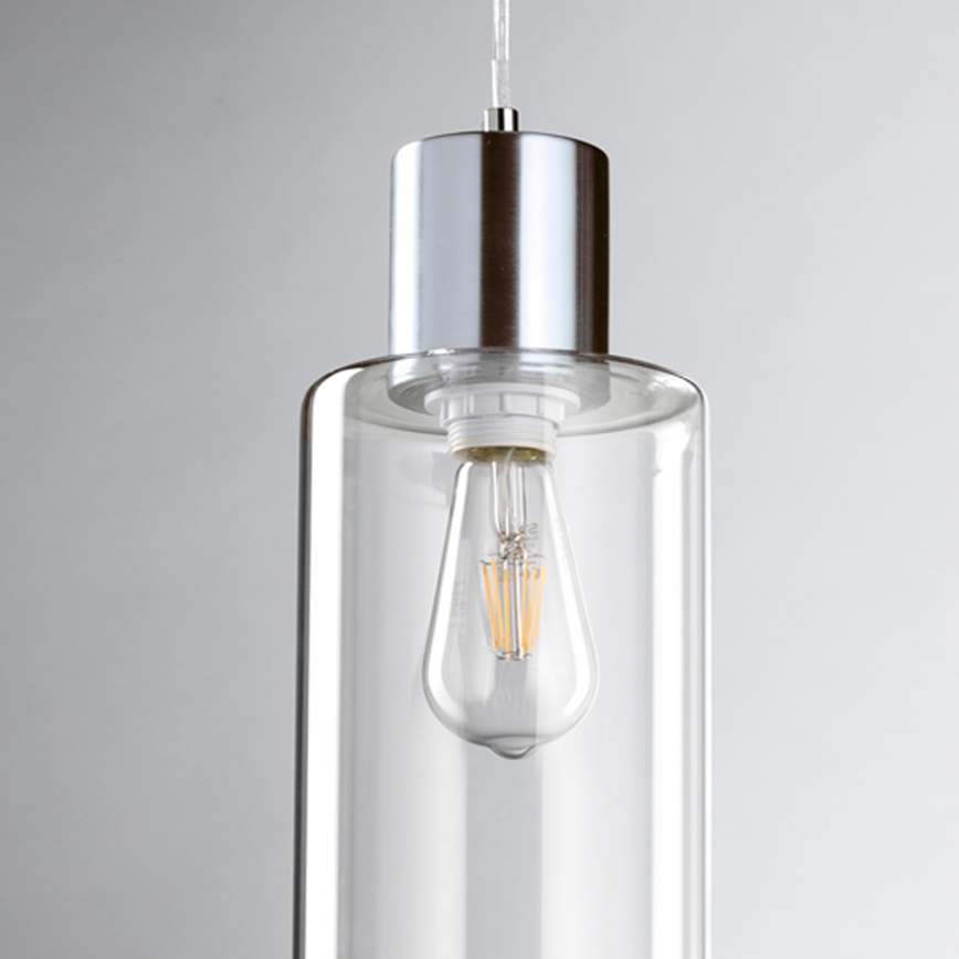 ONLI - Kattokruunu johdossa DODO 1xE27/22W/230V kiiltävä kromi