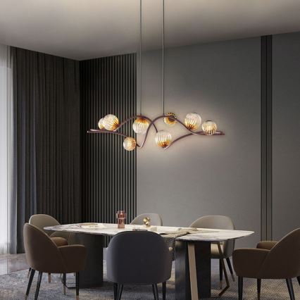 ONLI - Kattokruunu johdossa FRIDA 8xG9/10W/230V kupari