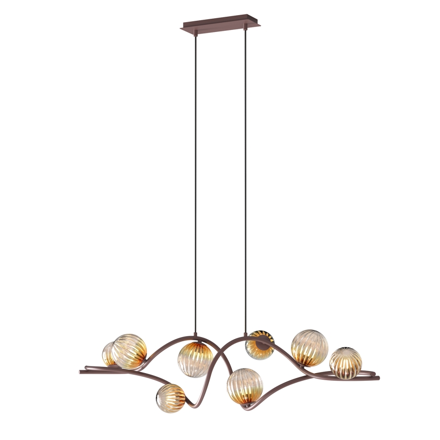 ONLI - Kattokruunu johdossa FRIDA 8xG9/10W/230V kupari