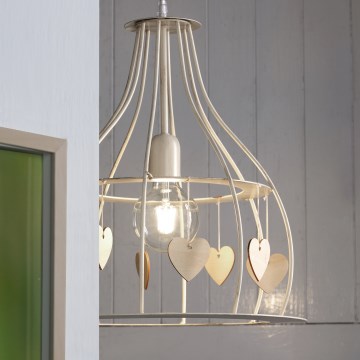 ONLI - Kattokruunu johdossa LEONILDE 1xE27/15W/230V beige