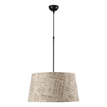 ONLI - Kattokruunu johdossa MAIDA 1xE27/15W/230V halkaisija 50 cm ruskea