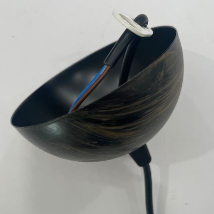 ONLI - Kattokruunu johdossa MAIDA 1xE27/15W/230V halkaisija 50 cm ruskea