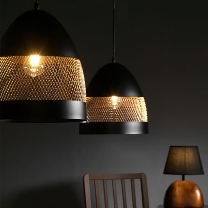 ONLI - Kattokruunu johdossa POLLY 1xE27/22W/230V musta