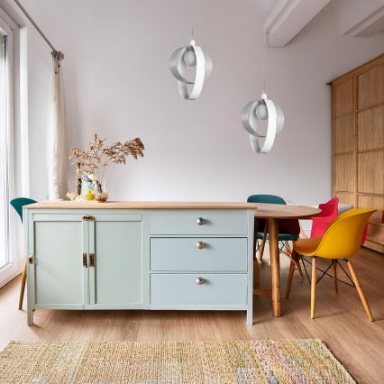 ONLI - Kattokruunu johdossa SERENA 1xE27/22W/230V valkoinen