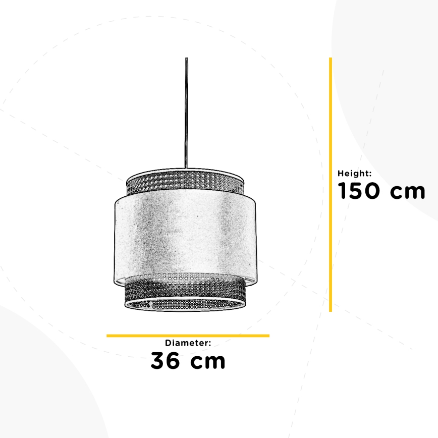 ONLI - Kattokruunu johdossa VIENNA 1xE27/22W/230V