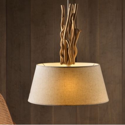 ONLI - Kattokruunu johdossa WOODY 1xE27/22W/230V