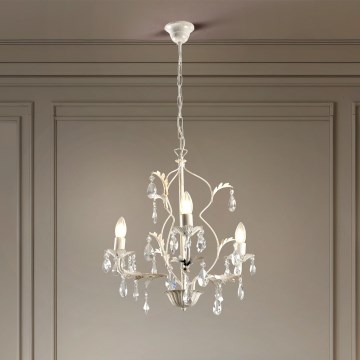 ONLI - Kattokruunu ketjulla TERESA 3xE14/6W/230V valkoinen