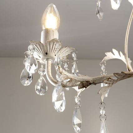 ONLI - Kattokruunu ketjulla TERESA 3xE14/6W/230V valkoinen