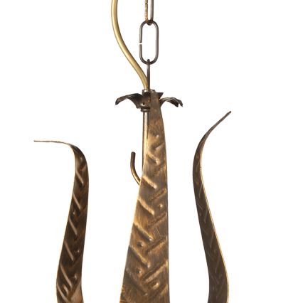 ONLI - Kattokruunu ketjussa ALGA 3xE14/6W/230V pronssi