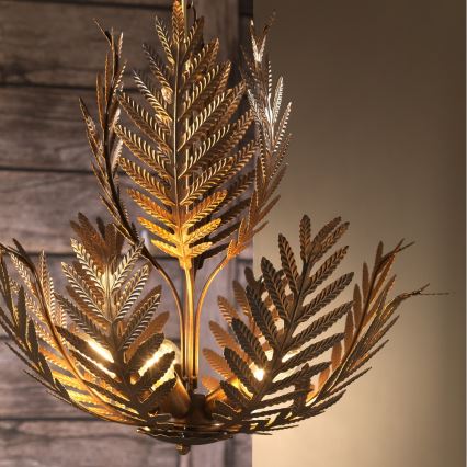 ONLI - Kattokruunu ketjussa FELCE 5xE14/6W/230V pronssi