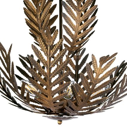 ONLI - Kattokruunu ketjussa FELCE 5xE14/6W/230V pronssi