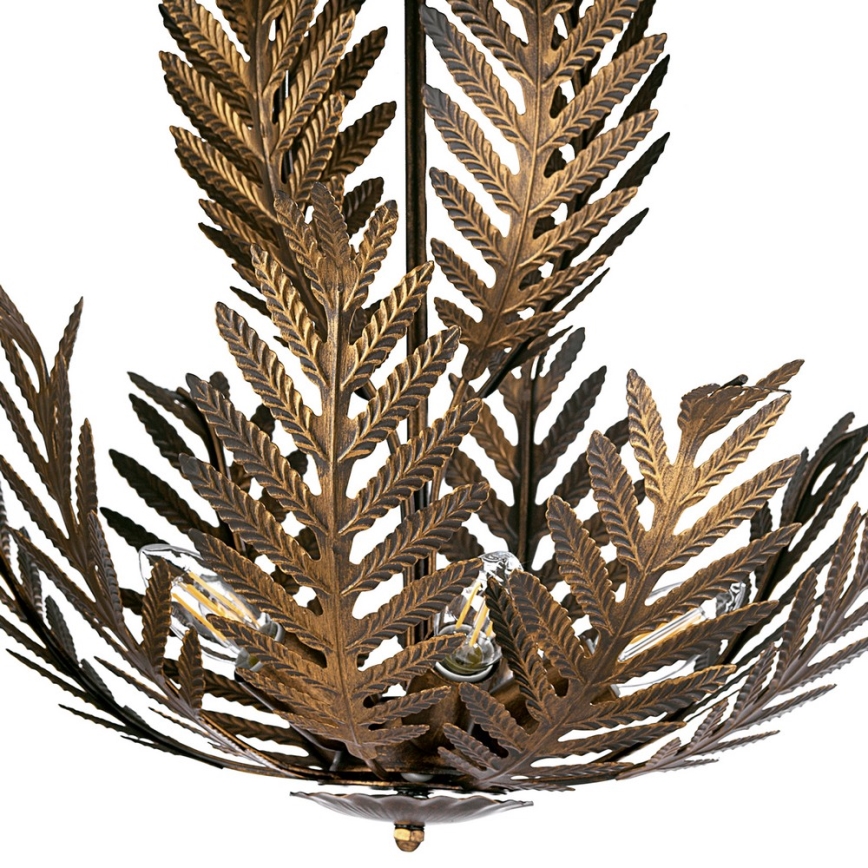 ONLI - Kattokruunu ketjussa FELCE 5xE14/6W/230V pronssi