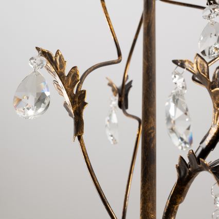 ONLI - Kattokruunu ketjussa TERESA 5xE14/6W/230V pronssi