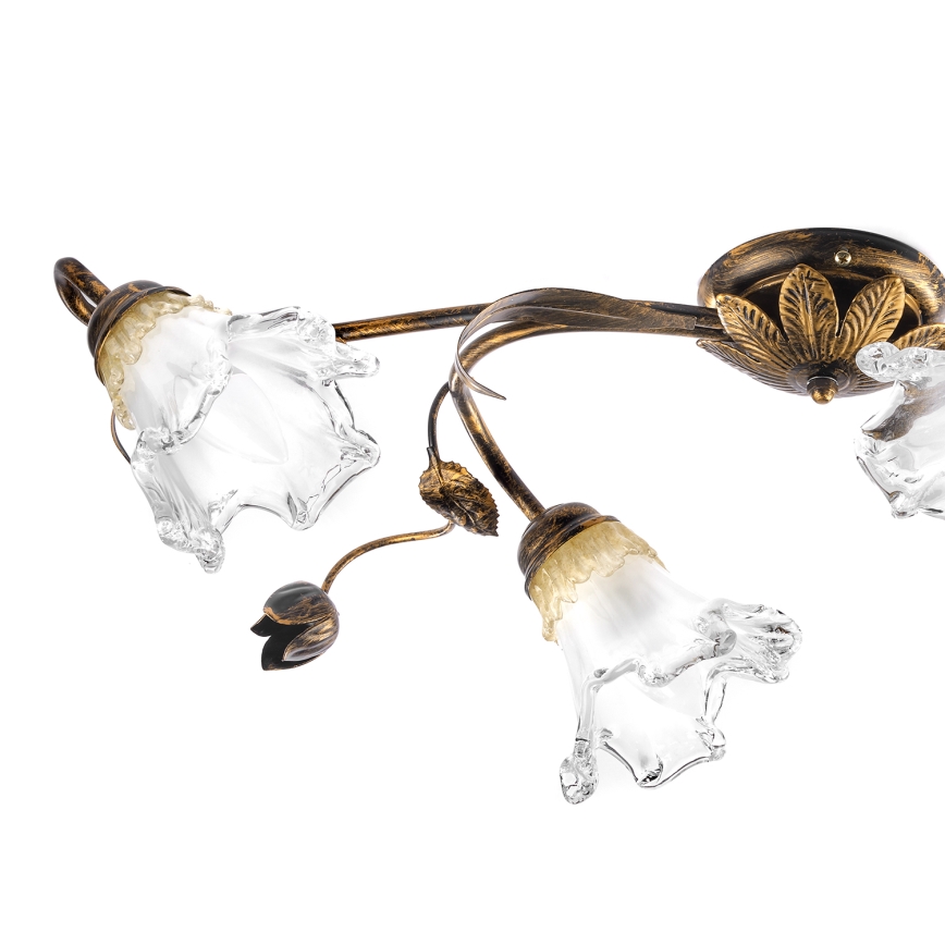 ONLI - Kattovalaisin ARIANNA 4xE14/6W/230V pronssinvärinen