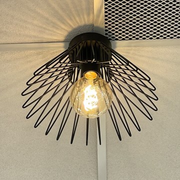 ONLI - Kattovalo DUCCIO 1xE27/22W/230V halkaisija 30 cm musta