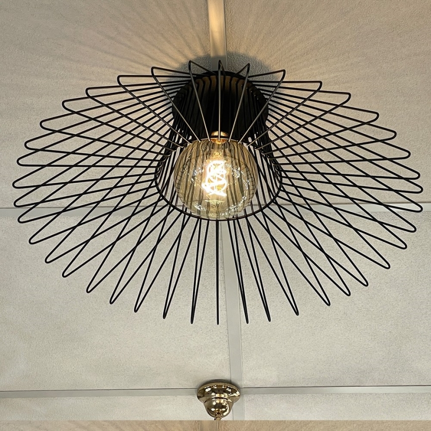 ONLI - Kattovalo DUCCIO 1xE27/22W/230V halkaisija 60 cm musta