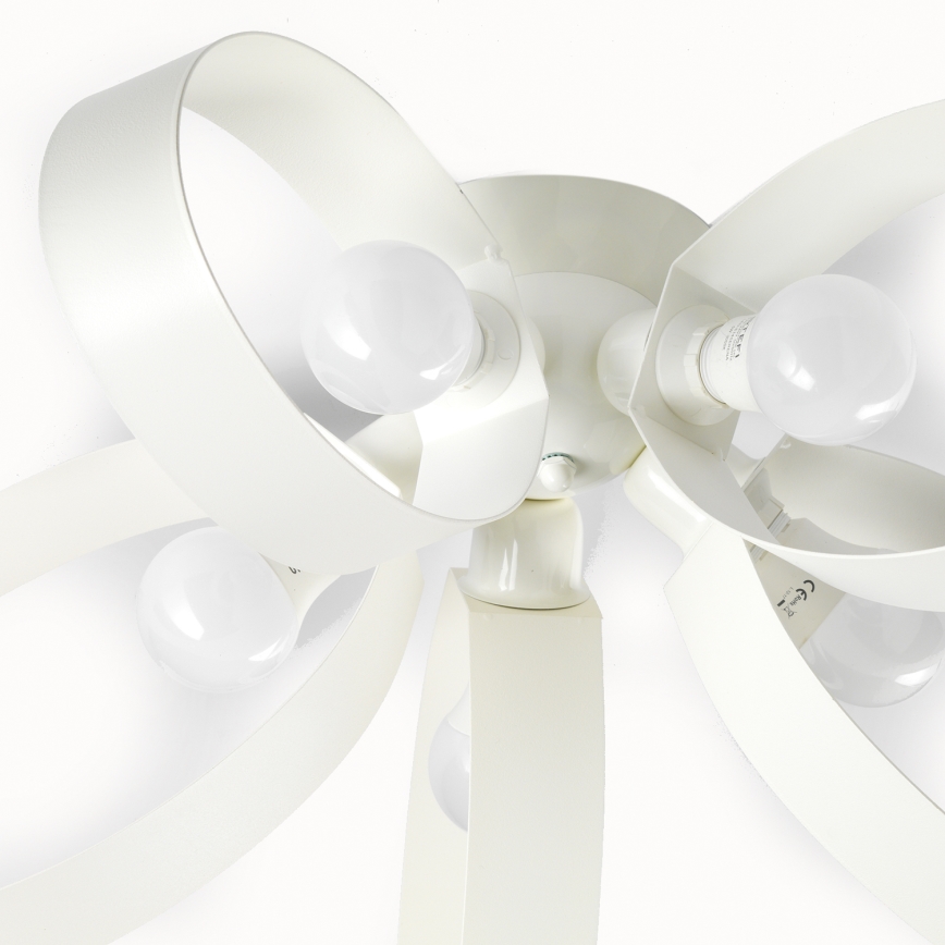 ONLI - Kattovalo SERENA 5xE14/6W/230V valkoinen