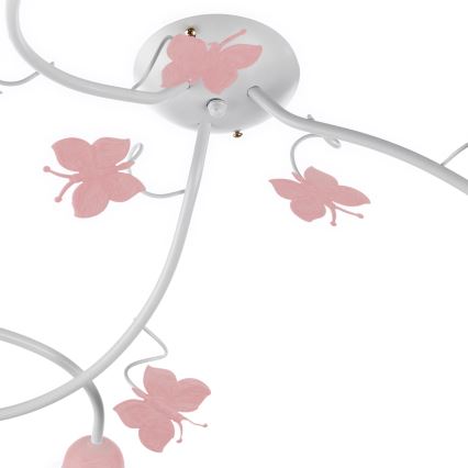 ONLI - Kiinteä lasten kattokruunu BUTTERFLY 3xE14/6W/230V