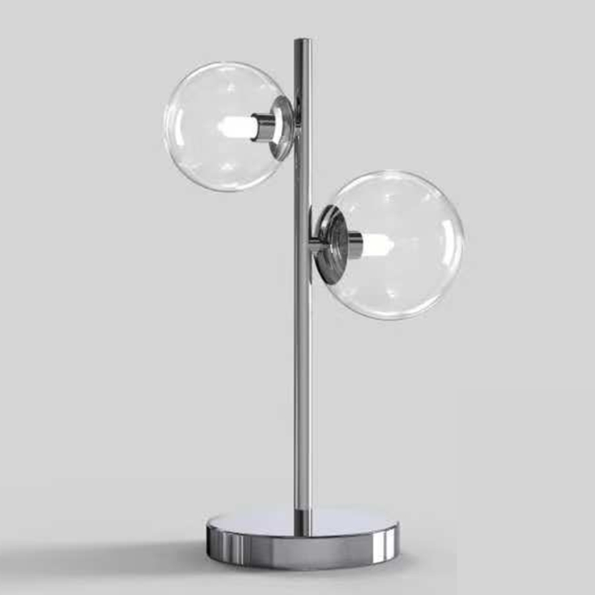 ONLI - KIMBERLY pöytävalaisin 2xG9/6W/230V 40 cm kiiltävä kromi