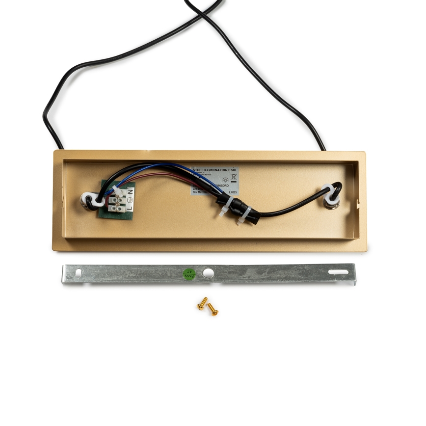 ONLI - Kultainen vaijerilla roikkuva kattovalaisin PALOMA 10xG9/3W/230V