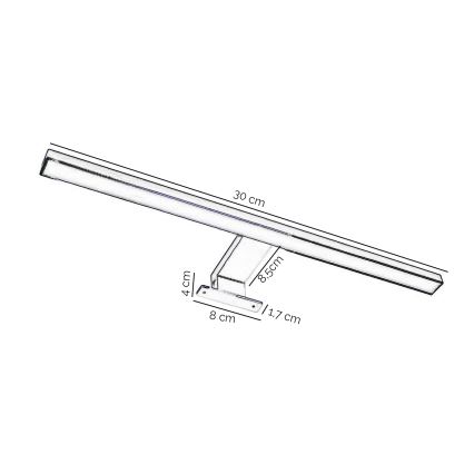 ONLI - Kylpyhuoneen LED-peilivalo NEMO LED/4,5W/230V 4000K 30 cm IP44 kiiltävä kromi